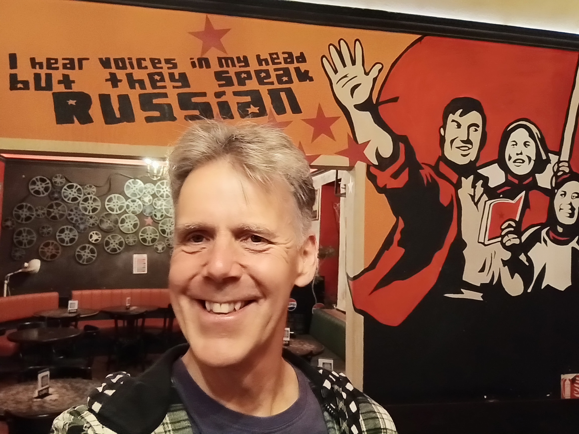 Mural - "I hear voices in my dead but they speak Russian"
